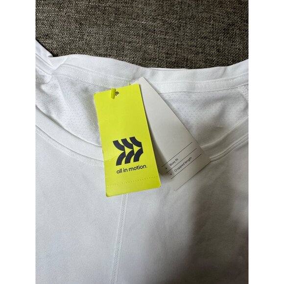 All In Motion Womens White Moisture Wicking Ventilating Crop Top Size XXL - Picture 5 of 8